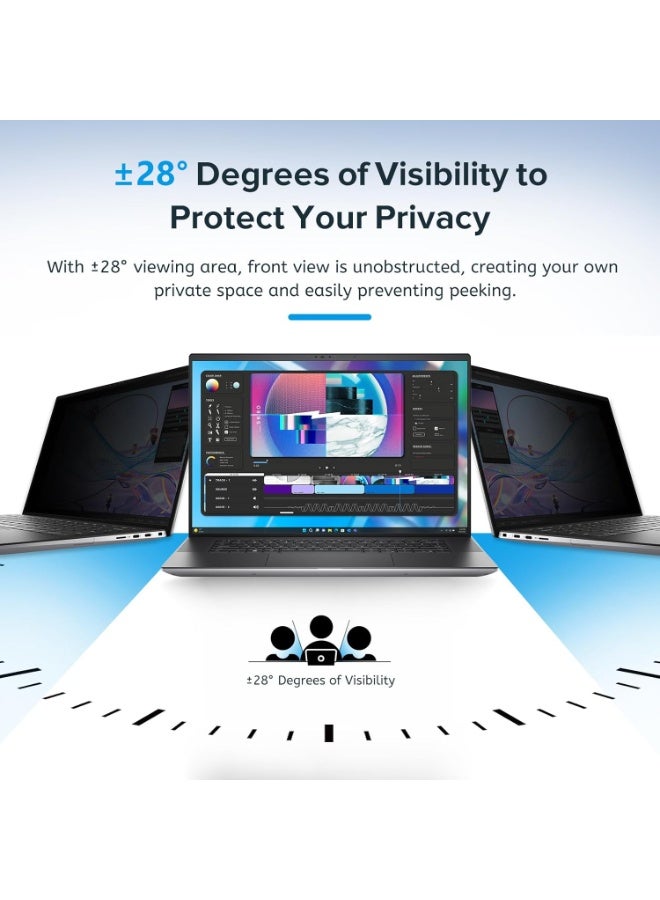 14 Inch Laptop Privacy Screen Protector Designed for HP Envy/Dell/Huawei/Honor/Xiaomi/Asus/Acer/Samsung/Lenovo,Matte Eye Protection Anti Glare Anti peep Film for All 14" with 16:10 Aspect Ratio Laptop - Image 3