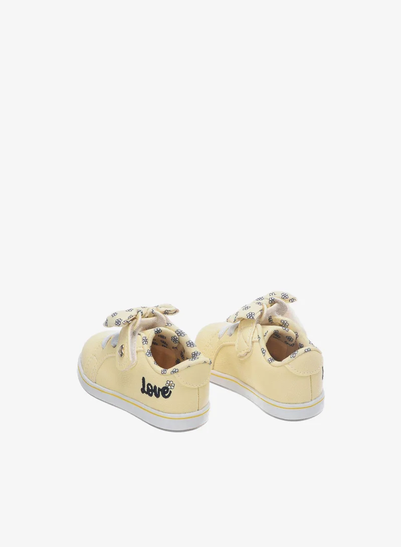 Klin Kids Front Bow Low Top Sneakers