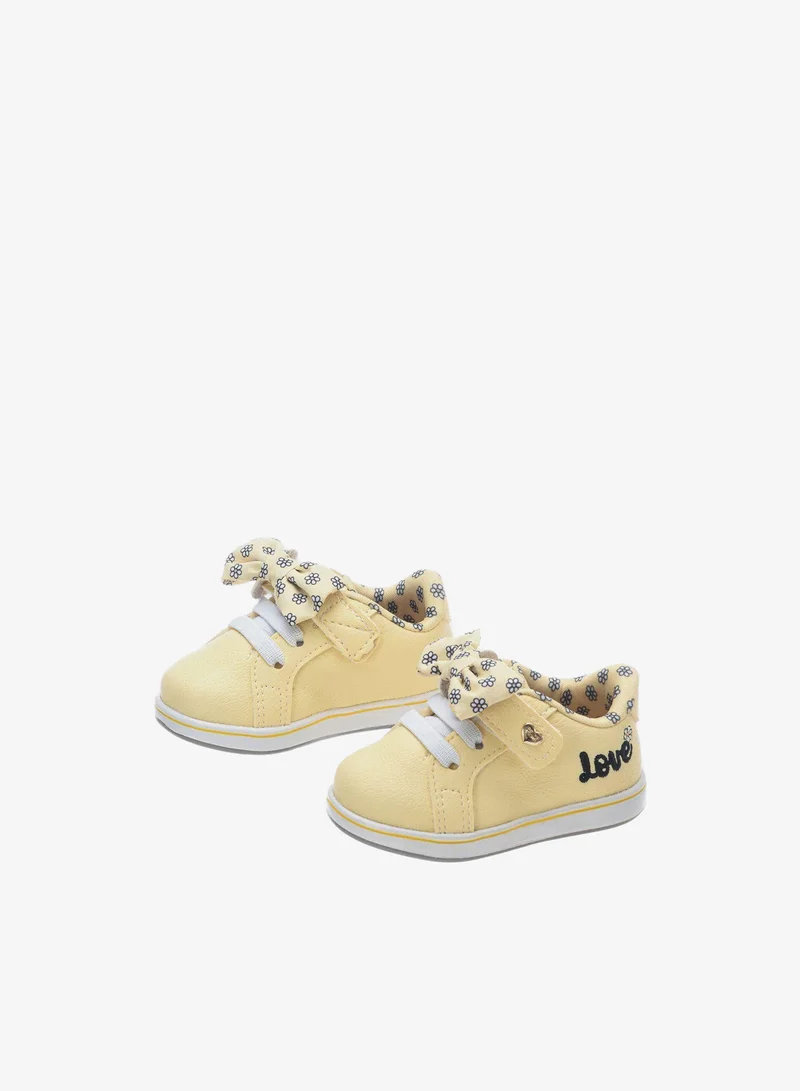 Klin Kids Front Bow Low Top Sneakers