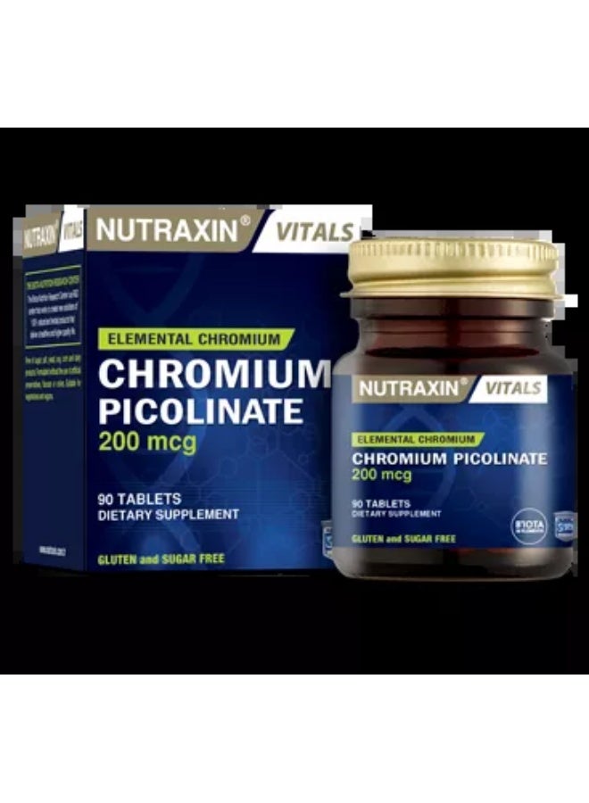 NUTRAXIN Chromium Picolinate 90 Tablets