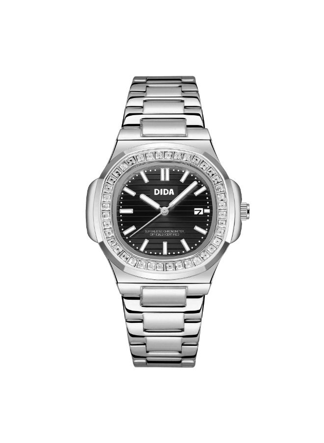 DIDA Men's Stainless Steel Waterproof Watch C103 Black - Image 1