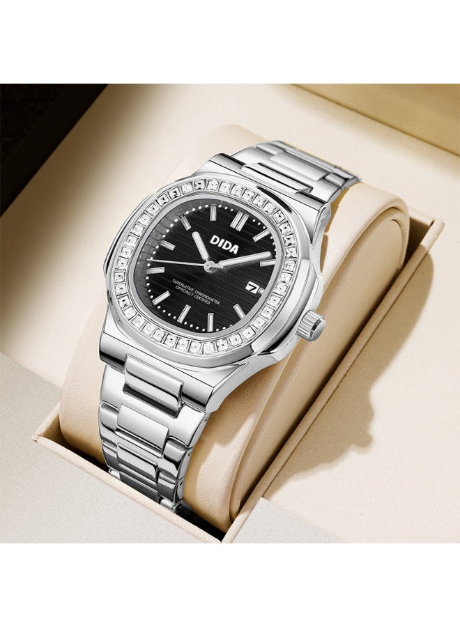 DIDA Men's Stainless Steel Waterproof Watch C103 Black - Image 3