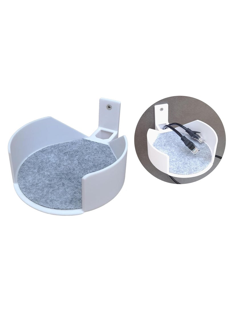 makerV - makerV Wall Mount Bracket Stand for TpLink Deco X10 X20 X55 X60 X68 Mesh Router Wall StandHolder for TpLink Deco X10 X20 X55 X60 X68 Mesh WiFi Router Plastic Screw Mount Pack of 1 - Image 1