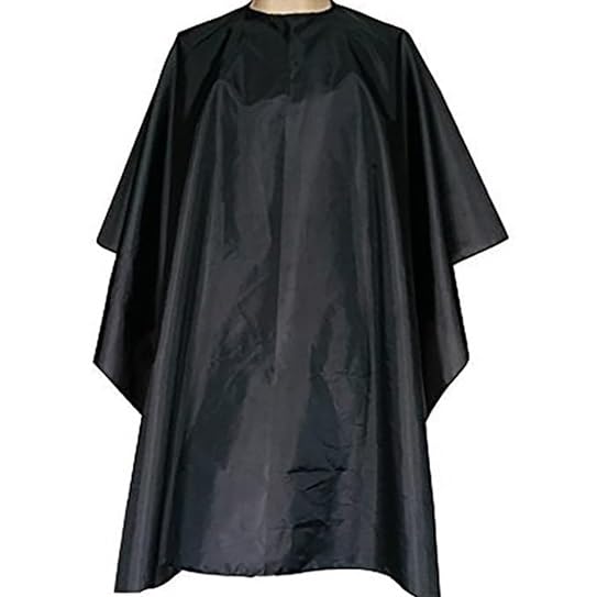 Rinpoche Waterproof Professional Apron Salon Cape with Snap Closure Nylon Hair Salon Cutting Cape Barber Hairdressing Cape 59 x 51 Black - Image 1