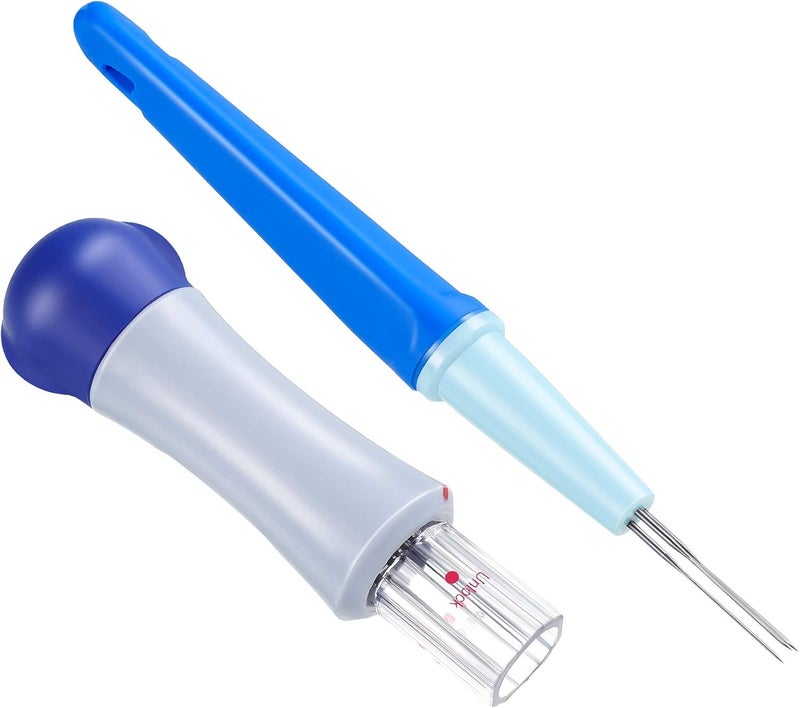 WILLBOND Needle Felting Tool Pen Style with 3 Needles and Punch Style Tool with 7 Barbed Wool Accessories for DIY Patchwork Wool Crafts Making Felt Patterns - Image 1