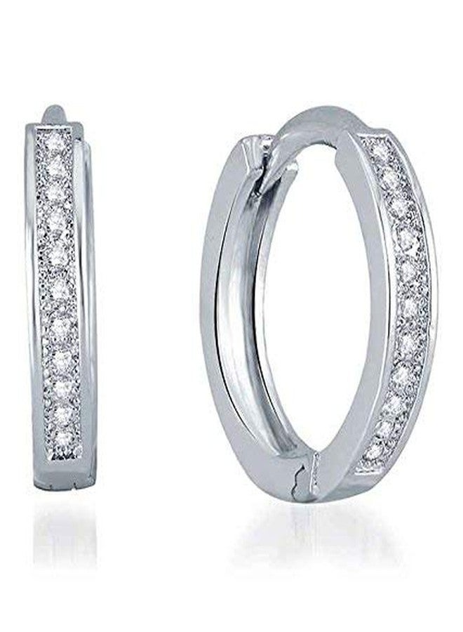 ELOISH 925 Silver with Cubic Zirconia Western Earrings for Women, Silver - Image 2