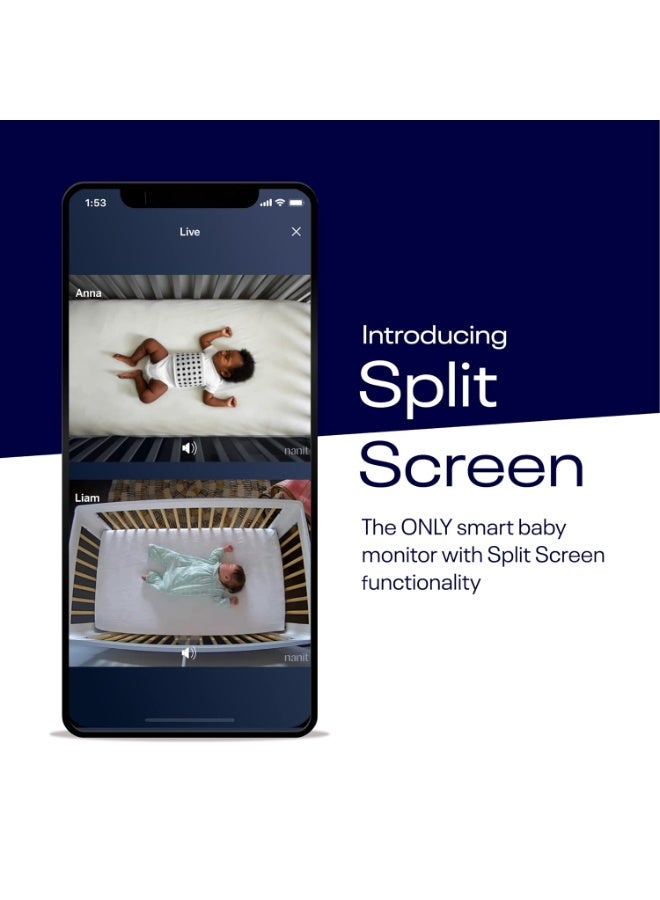 Nanit حامل نانيت فليكس المتعدد - حامل مراقبة الأطفال، حامل كاميرا محمول للسفر والسرير - أبيض (الكاميرا غير مشمولة) 1 قطعة (عبوة من 1) - Image 4