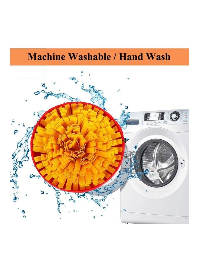 XiuWoo Pet Brain Games Snuffle Mat Orange/Red 48cm - Image 5