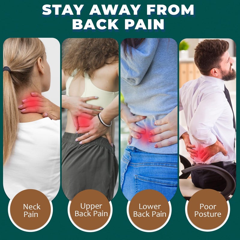 QUTOOL Lumbar Support Pillow with DIY Gift Box - Birthdays Gifts for Women Men, Ergonomic Back Support with Breathable 3D Mesh Cover, Suited for Office Chairs, Gaming Chairs, Car, Home Use (Black) - Image 3