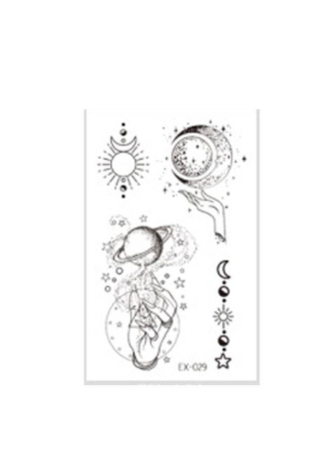 5esha Blacklight Shiny Luminous Waterproof Tattoo Stickers - Image 1