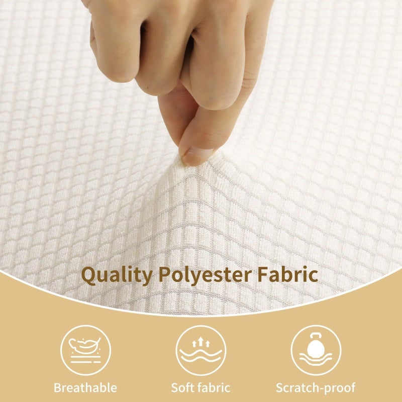 Universal Elastic RV Cushion Covers 2 Pcs Machine Washable Bench Backrest Protectors - Image 3