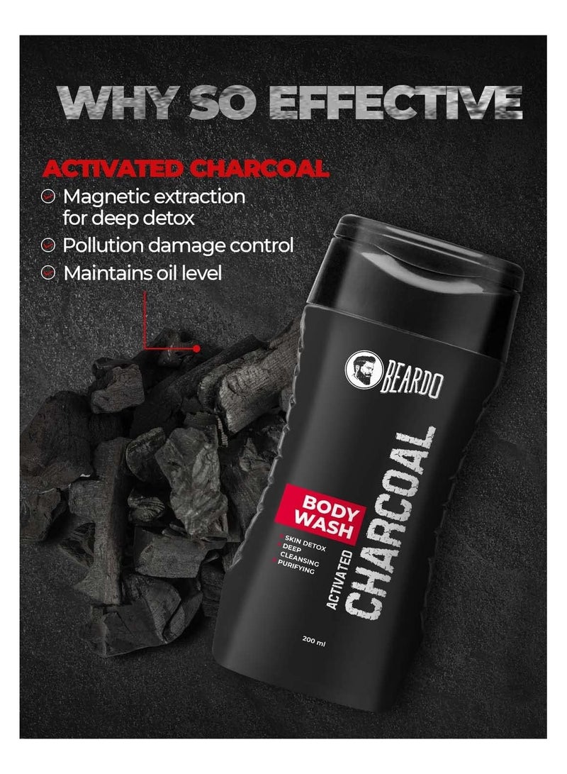 BEARDO Charcoal Body Wash 200ml V2 - Image 3