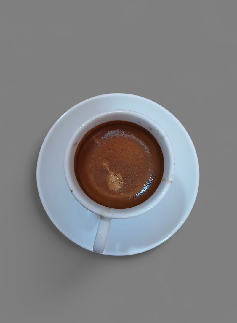 عدد 2 فنجان بالطبق من البورسلين سعة 75 مل لتحضير مثالي للقهوة والإسبريسو - Image 5