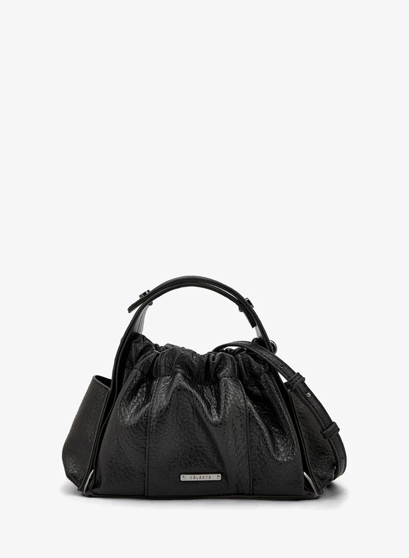 Textured Crossbody Bag With Detachable Strap