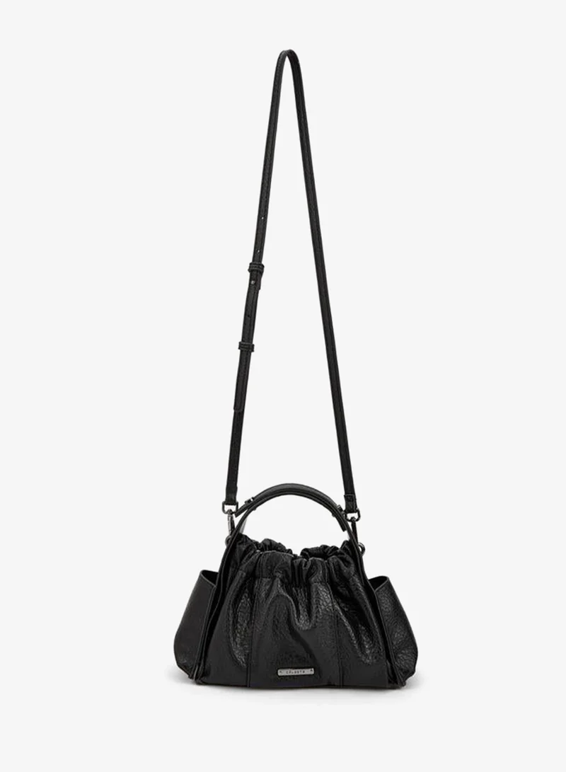 Celeste Textured Crossbody Bag With Detachable Strap