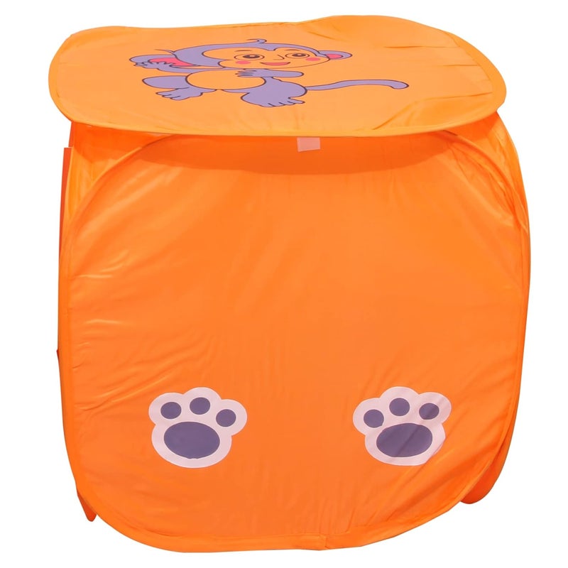 Kuber Industries Heart Home Printed Foldable Polyster Laundry Basket Toy Storage Basket Cloth Storage Basket With Lid Handles MulticolorHS43HEARTH25852 - Image 4