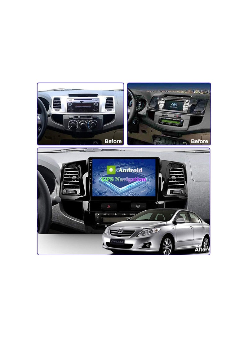 SHEZA STAR Android Car Stereo for Toyota Fortuner 2008 To 2015 2GB RAM 32GB ROM Support Apple Carplay, Mirror-Link Wi-Fi BT, Radio GPS Navigation, 9 Inch IPS Touch Screen with Backup Camera Included - Image 5