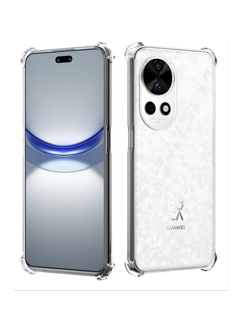 Click to see full view Generic Huawei nova 12 Case  Huawei Nova 12 Phone Case Clear Reinforced Corners Scratch Resistant TPU Rubber Soft Silicone Best Cmera Protective Clear Cover for Huawei nova 12 5G - Image 1