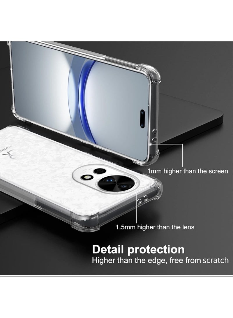 Click to see full view Generic Huawei nova 12 Case  Huawei Nova 12 Phone Case Clear Reinforced Corners Scratch Resistant TPU Rubber Soft Silicone Best Cmera Protective Clear Cover for Huawei nova 12 5G - Image 4