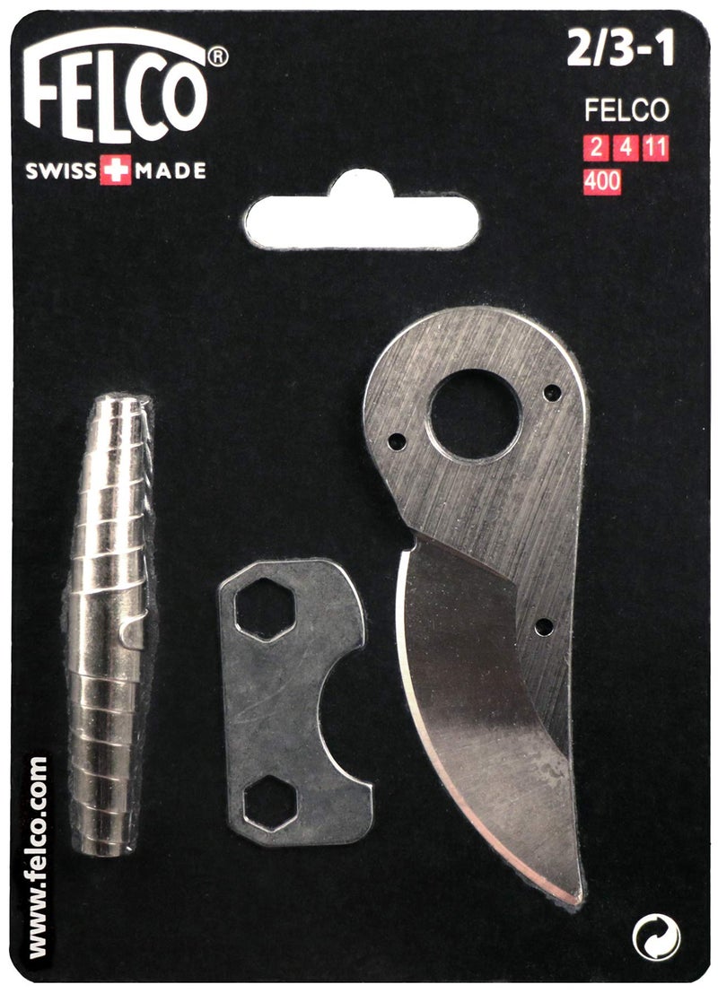 FELCO Felco Hand Pruner Replacement Kit (2/3-1) - Spare Blade, Spring, & Adjustment Key for Garden Shears & Clippers 