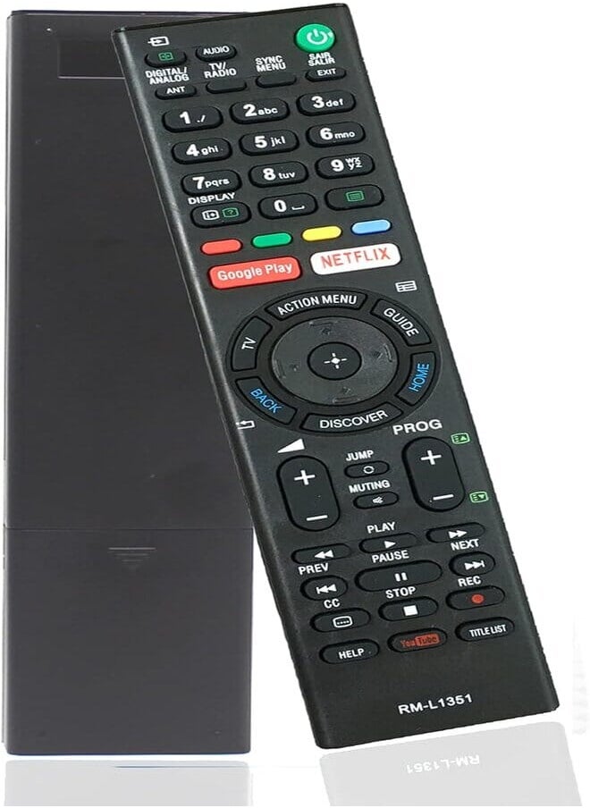 Generic - Replacement Remote Control Compatible with RMF-TX310U for Sony TV KD75X780F, KD-75X780F, XBR-43X800G, XBR43X800G, XBR-49X800G, XBR49X800G, XBR49X850F, XBR-49X850F, XBR49X900F, XBR-49X900F - Image 1