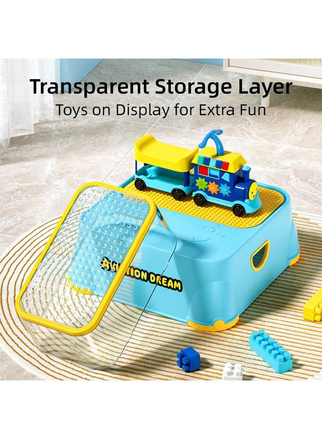 Vividorad Toddler Step Stool for Bathroom Sink, Non-Slip Toddler Step Stool for Bathroom Sink & Potty Training,Kids Toilet Potty Step Stools, Heavy Duty Baby Child Stepping Stool with Handle for Toddlers Kitchen Counter Bedroom Nursery Room - Image 3