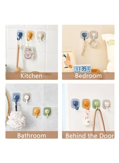 SYOSI Self Adhesive Cat Shape Hooks, Decorative Utility Hooks, Waterproof Hooks for Bathroom, Entryway, Kitchen, Wall-Mounted, Multi-Purpose for Hanging Bags, Keys, Coats, Towels, Kitchen Tools, 8 Pieces  - Image 3
