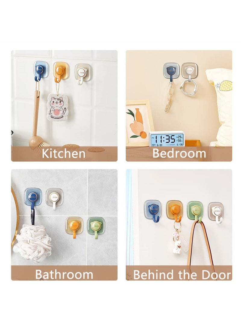 SYOSI - Self Adhesive Cat Shape Hooks, Decorative Utility Hooks, Waterproof Hooks for Bathroom, Entryway, Kitchen, Wall-Mounted, Multi-Purpose for Hanging Bags, Keys, Coats, Towels, Kitchen Tools, 8 Pieces - Image 1
