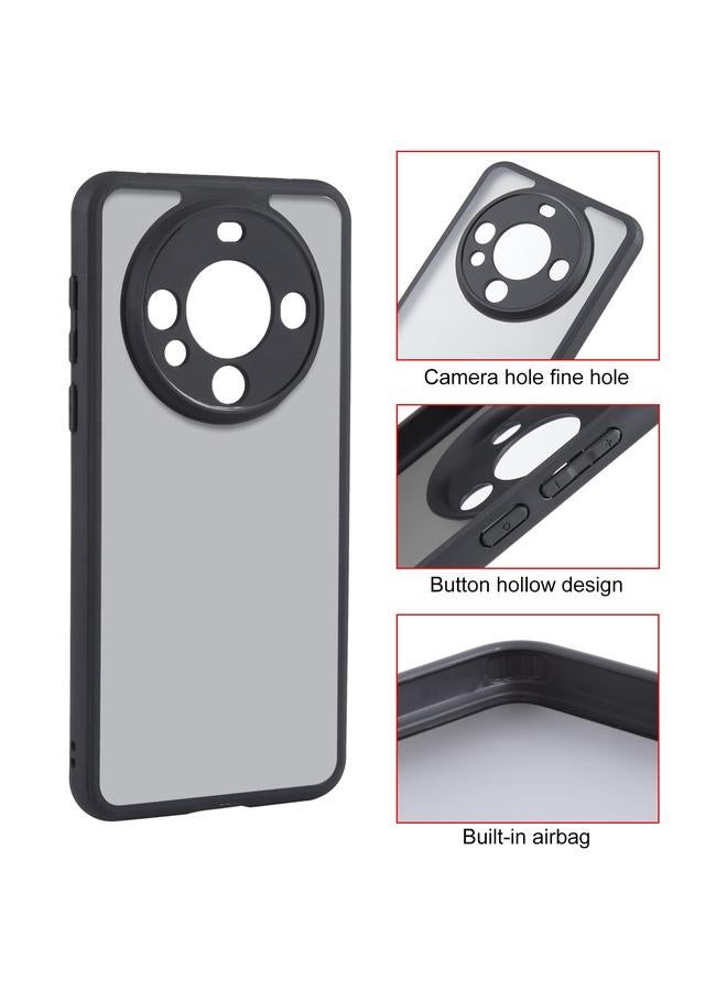 اس-توب جراب لهاتف Huawei Mate 60 Fine Pore أسود غير لامع مصنوع من مادة TPU + PC - Image 3