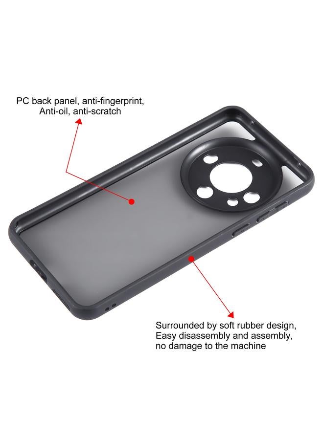 اس-توب جراب لهاتف Huawei Mate 60 Fine Pore أسود غير لامع مصنوع من مادة TPU + PC - Image 4