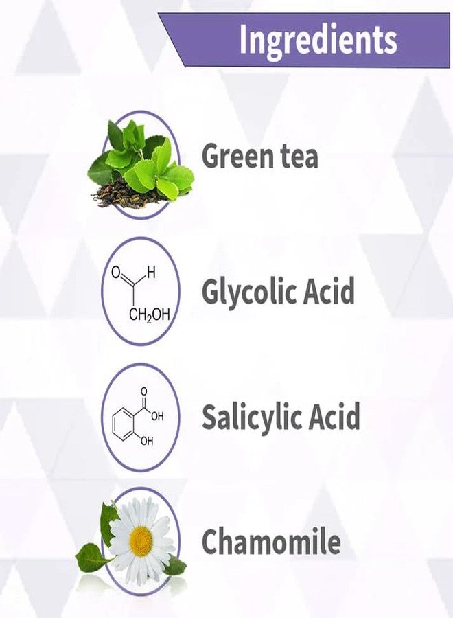 ساميشا غسول الوجه ساميشا العضوي المضاد لحب الشباب، يزيل آثار البثور، يحتوي على 0.1% حمض الجليكوليك و1% حمض الساليسيليك والشاي الأخضر والبابونج (100 غرام)، مناسب للبشرة الدهنية والمختلطة. - Image 2