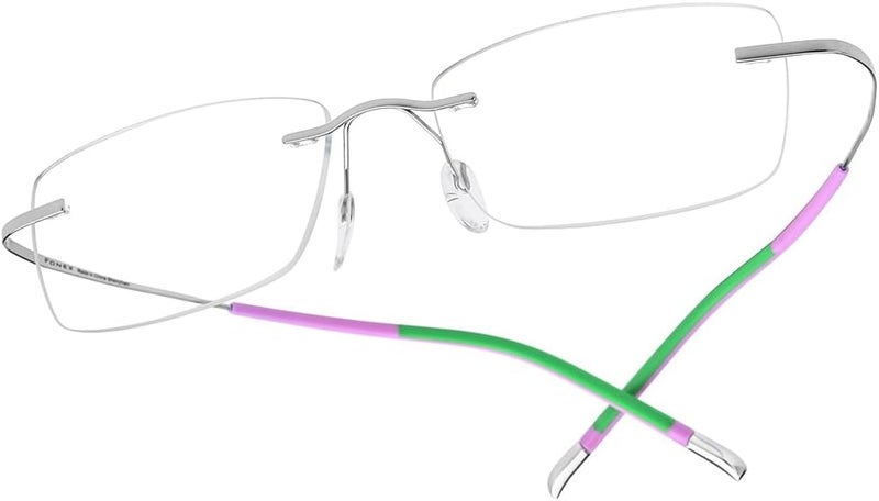 FONEX Titanium Glasses Frame,Rimless Frameless Optical Eyewear Eyeglasses for Men and Women F85634 - Image 1