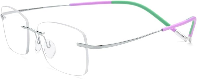 FONEX Titanium Glasses Frame,Rimless Frameless Optical Eyewear Eyeglasses for Men and Women F85634 - Image 5