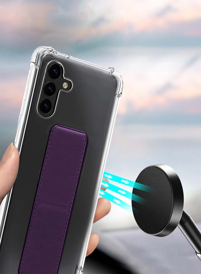 Wtech Samsung Galaxy A56 5G 2025 / Samsung Galaxy A36 5G 2025 TPU Hand Grip Air Pillow Case Cover - Eggplant Purple - Image 4