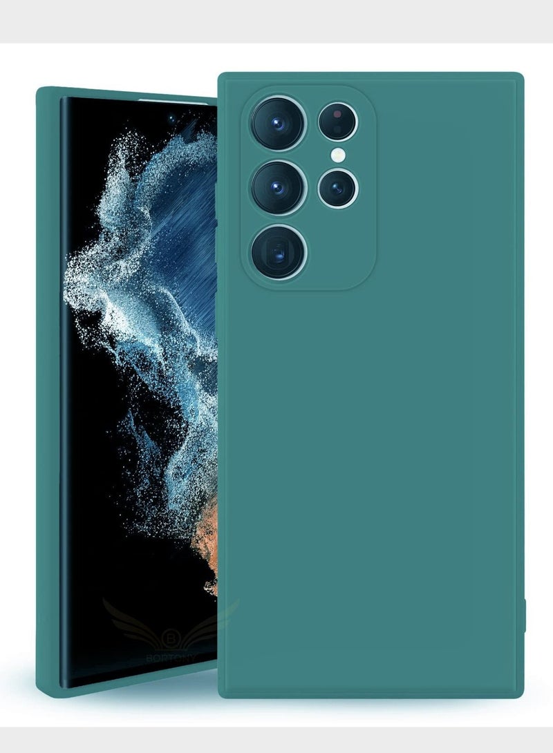 BORTONY Slim Fit Durable Shockproof Soft Silicone Protective Phone Case for Samsung Galaxy S22 Ultra - Image 1