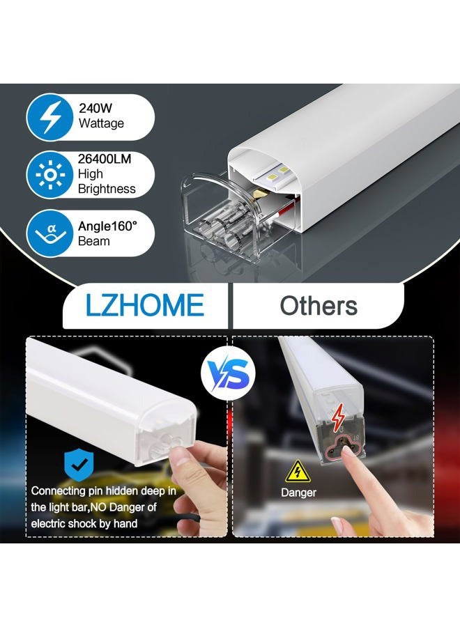 LZHOME Hexagon LED Garage Light: 25 Pack Updated Bigger Size, 26400LM Super Bright Car Detailing Ceiling LED Shop Light for Warehouse Workshop Gym Basement Car Care Wash Room - Image 3