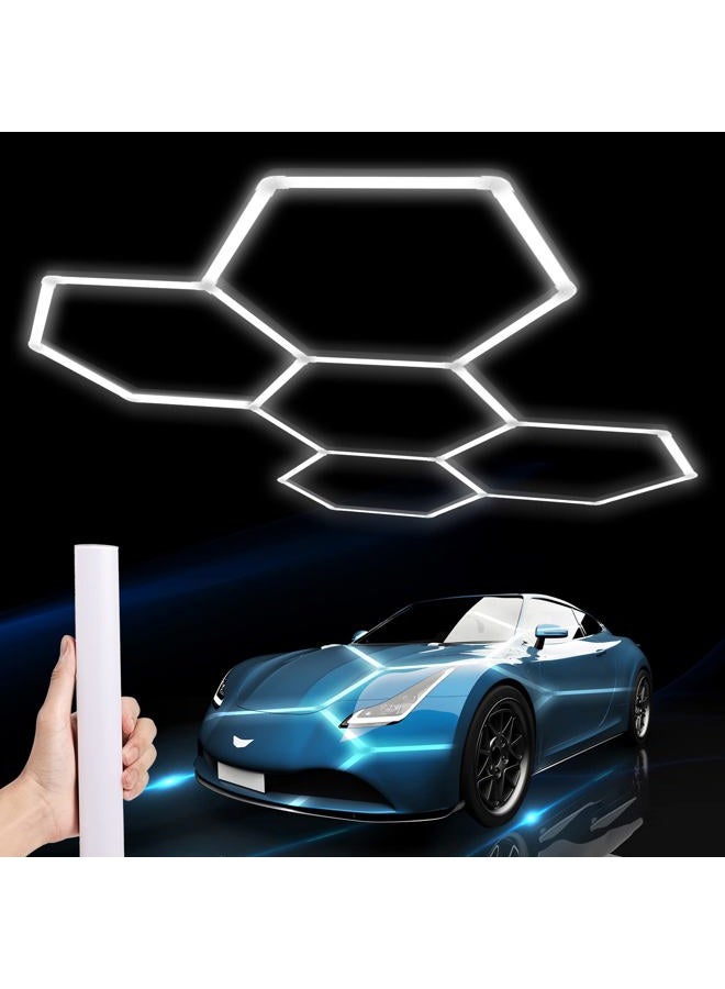 LZHOME Hexagon LED Garage Light: 25 Pack Updated Bigger Size, 26400LM Super Bright Car Detailing Ceiling LED Shop Light for Warehouse Workshop Gym Basement Car Care Wash Room - Image 1