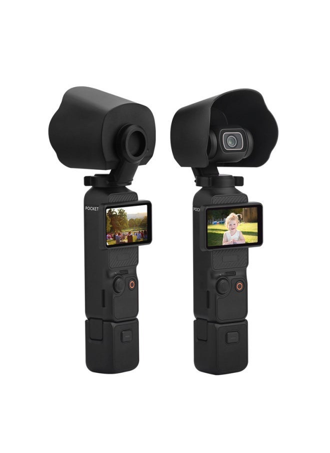 BRDRC Applicable To Dajiang OSMO POCKET 3 Lens Hood Sunshade Cover Anti-glare Protective Cover Accessories-Color:Lens Hood - Image 3