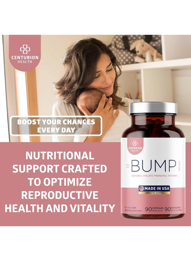 Centurion Labs Bump Mini Prenatal Vitamins for Women - 90 Capsules - Image 4