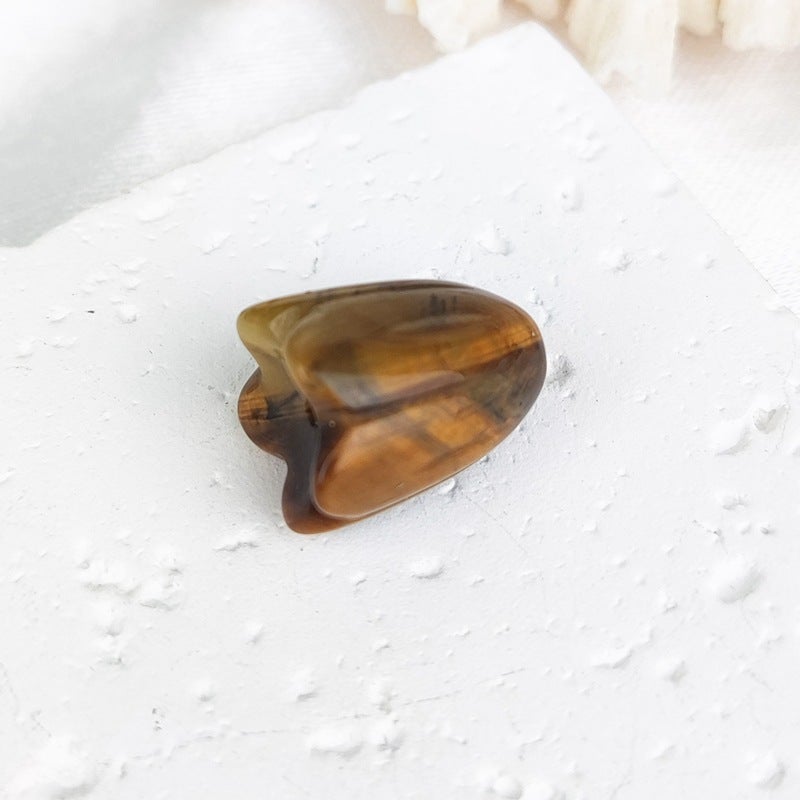 Natural Crystal Carved Tulip Bare Stone Pendant Green East Mausoleum Semi-Precious Stone Diy Bracelet Accessories - Image 4