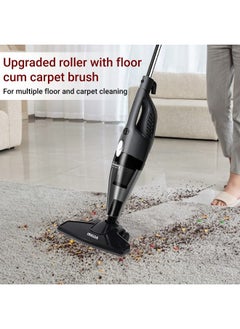 Inalsa Vacuum Cleaner For Home|2-In-1 Handheld & Stick Upright Vacuum For Office,800 W With 16Kpa Strong Suction|Hepa Filtration|0.8L Dust Tank|Multiple Accessories,(Grey/Black)-Dura Clean Plus  - Image 5