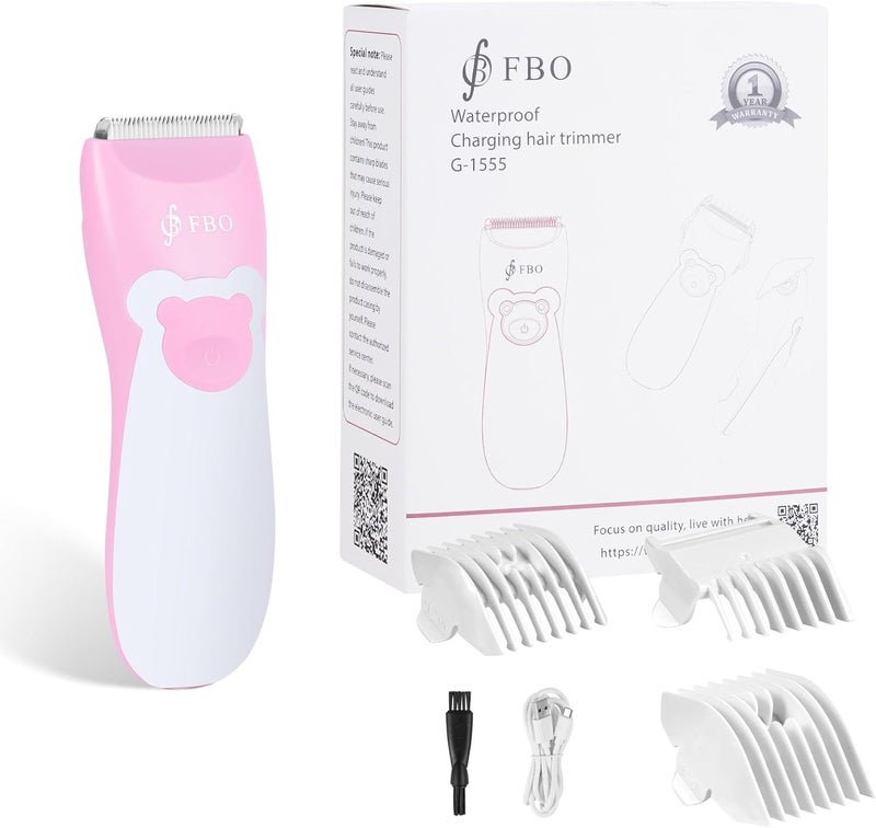 FBO bikini trimmer kit,body hair and beard trimmer,baby hair clipper,kids hair clipper,Multi-function trimmer,wet and dry,Super Quiet,cordless,rechargeable,ceramic blades,sharp,durable,smooth,painless - Image 1