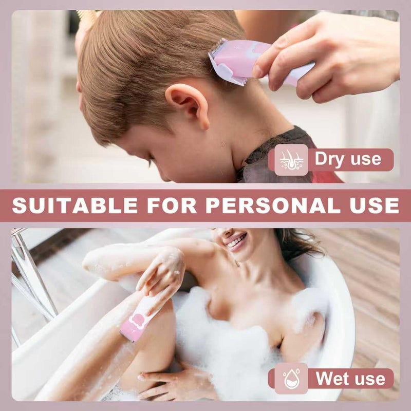 FBO bikini trimmer kit,body hair and beard trimmer,baby hair clipper,kids hair clipper,Multi-function trimmer,wet and dry,Super Quiet,cordless,rechargeable,ceramic blades,sharp,durable,smooth,painless - Image 2