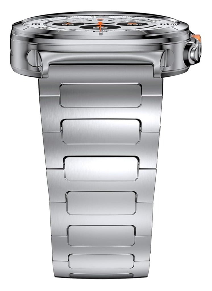 Gravity Stainless Steel Band Compatible with Galaxy Watch Ultra 47mm (2024) – No Gap Business Metal Replacement Strap for Samsung Galaxy Watch 7 Ultra 47mm – Premium Adjustable Wristband for Men – Durable & Stylish Silver - Image 5