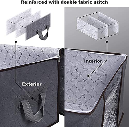 JHBK 60 40 35 cm Cloth Storage Bag Multi Print Square Sundries NonWoven Fabrics Collapsible Cloth Storage Box - Image 4