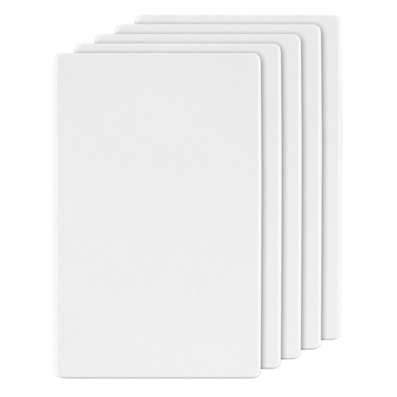 LIDER Blank Wall Plate Temperature and Impact Resistant Screwless Design Modern Upgrade Midsize 1Gang 488 x 311 UL Listed Thermoplastic Matte White 5Pack - Image 2