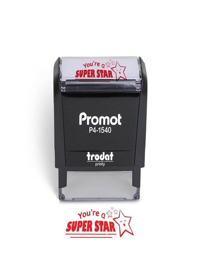 Promot طوابع تشجيعية للمعلمين لتقييم الطلاب في الصف - طابع ذاتي التحبير للأطفال - طوابع تحفيزية لتقييم الطلاب للمعلمين والتعليم المنزلي، لوازم الصف والهدايا (أنت نجم متألق) - Image 1