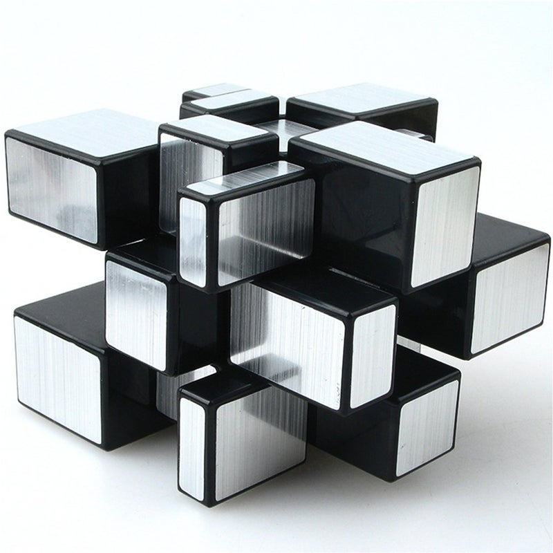 TANCH Mirror Speed Magic Cube 3X3 Puzzle for Children Adults Kids Silver - Image 3