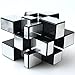 TANCH Mirror Speed Magic Cube 3X3 Puzzle for Children Adults Kids Silver - Image 2