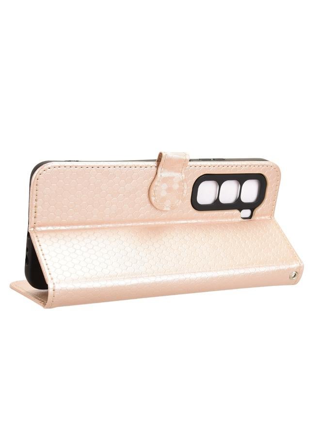 Zaboon Case For Infinix Hot 50 Pro 4G Honeycomb Dot Texture Leather Phone Case - Image 5